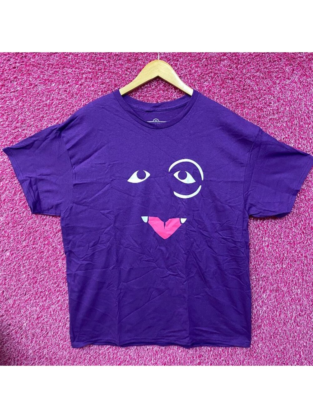 Sesame Street The Count Face Purple T-Shirt XL